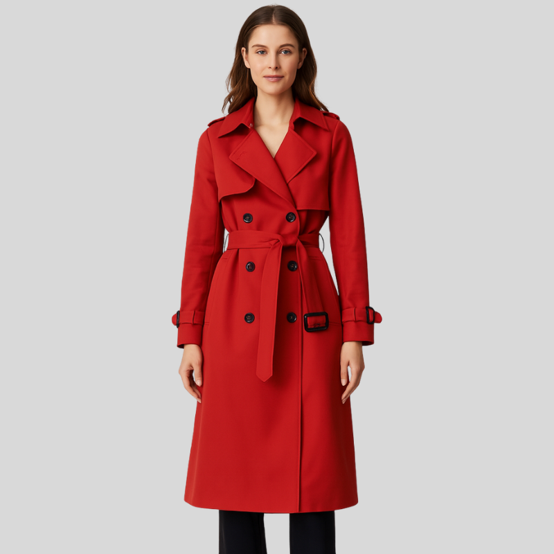 Klassieke Getailleerde Trenchcoat