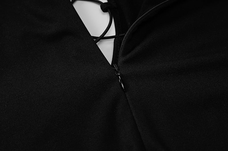 Edgy Elegance - Moderne Vrouwen Veterdetail Jumpsuit