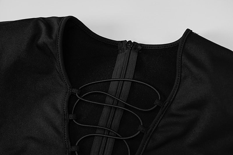 Edgy Elegance - Moderne Vrouwen Veterdetail Jumpsuit