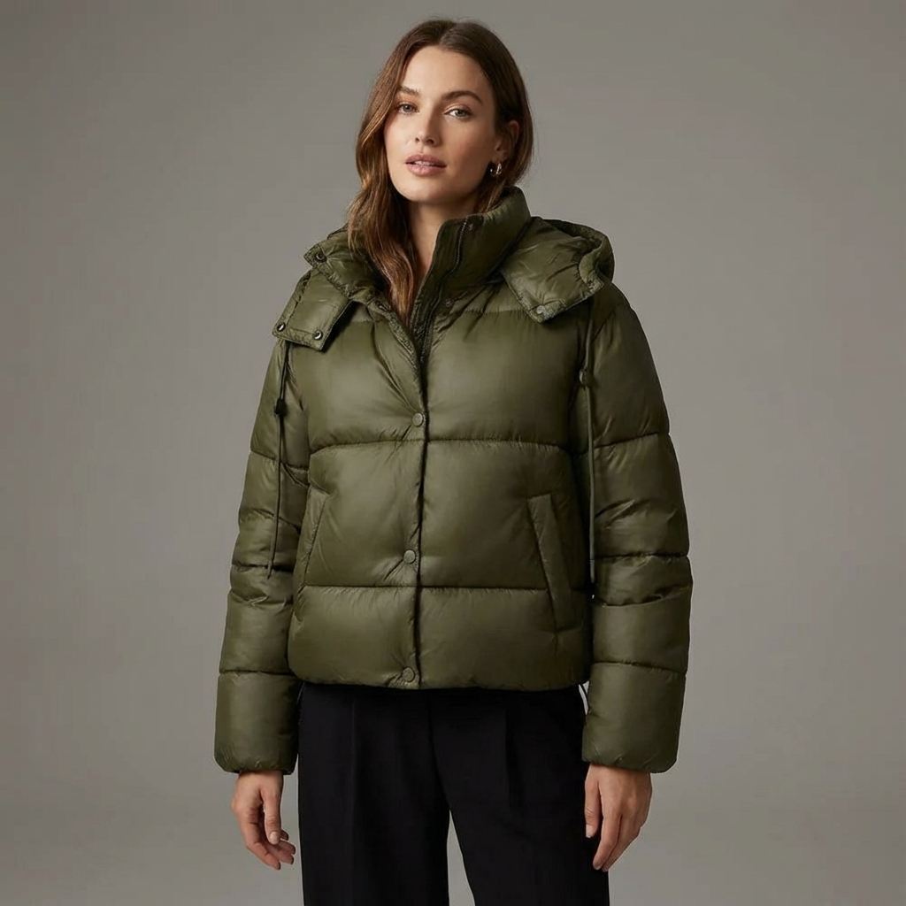 Lamya Pufferjas Dames - Casual Gequilt met Capuchon