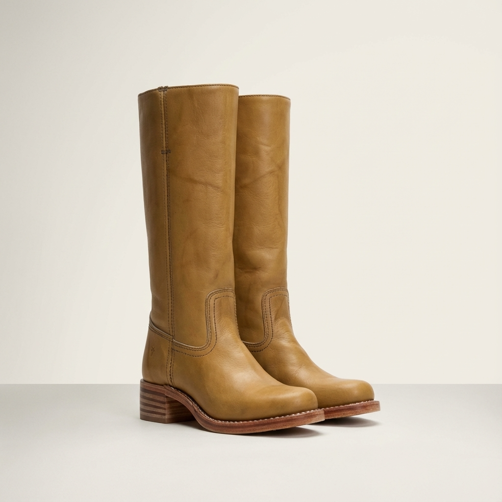 Clarisa Leren Dames Laarzen - Klassiek Western Stijl