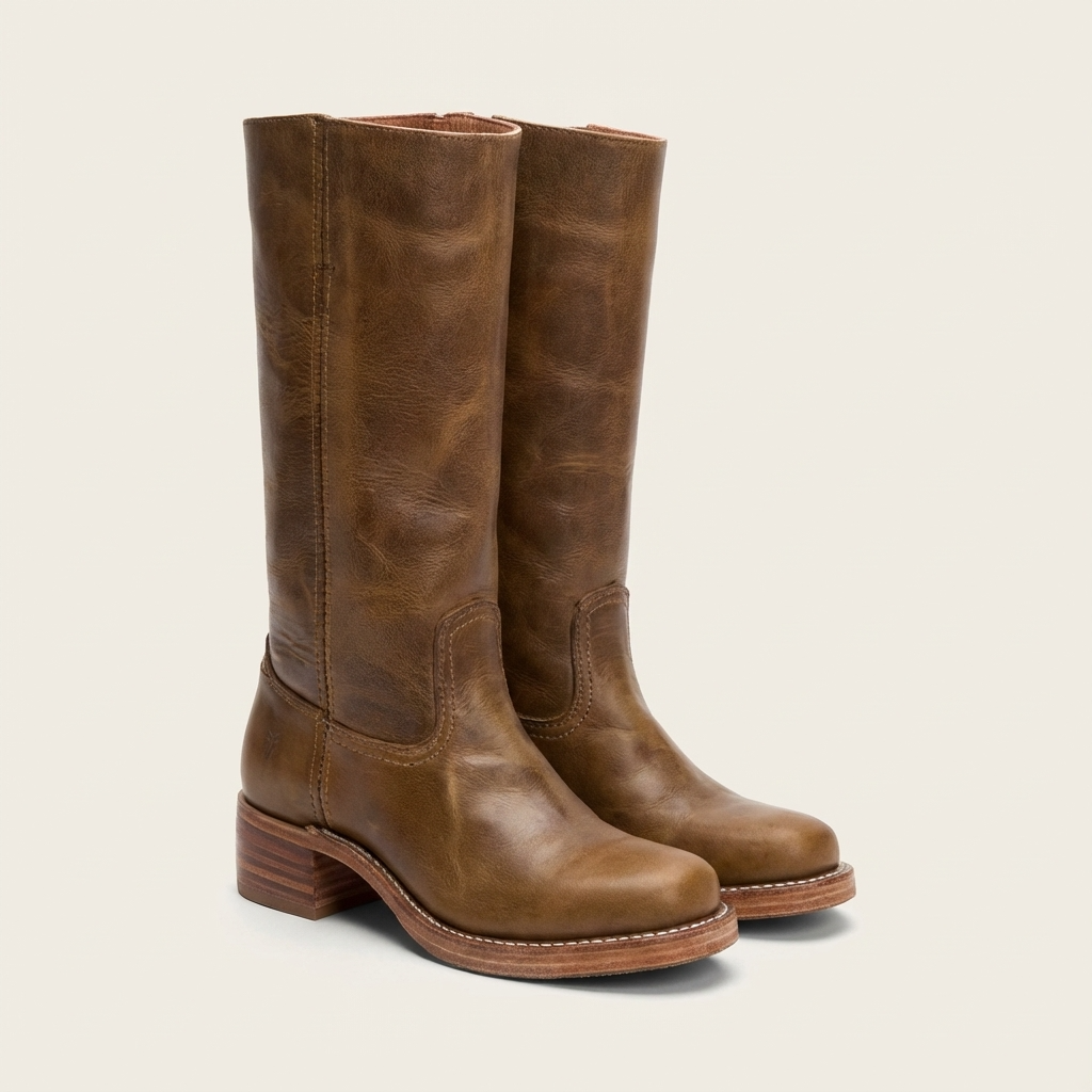 Clarisa Leren Dames Laarzen - Klassiek Western Stijl