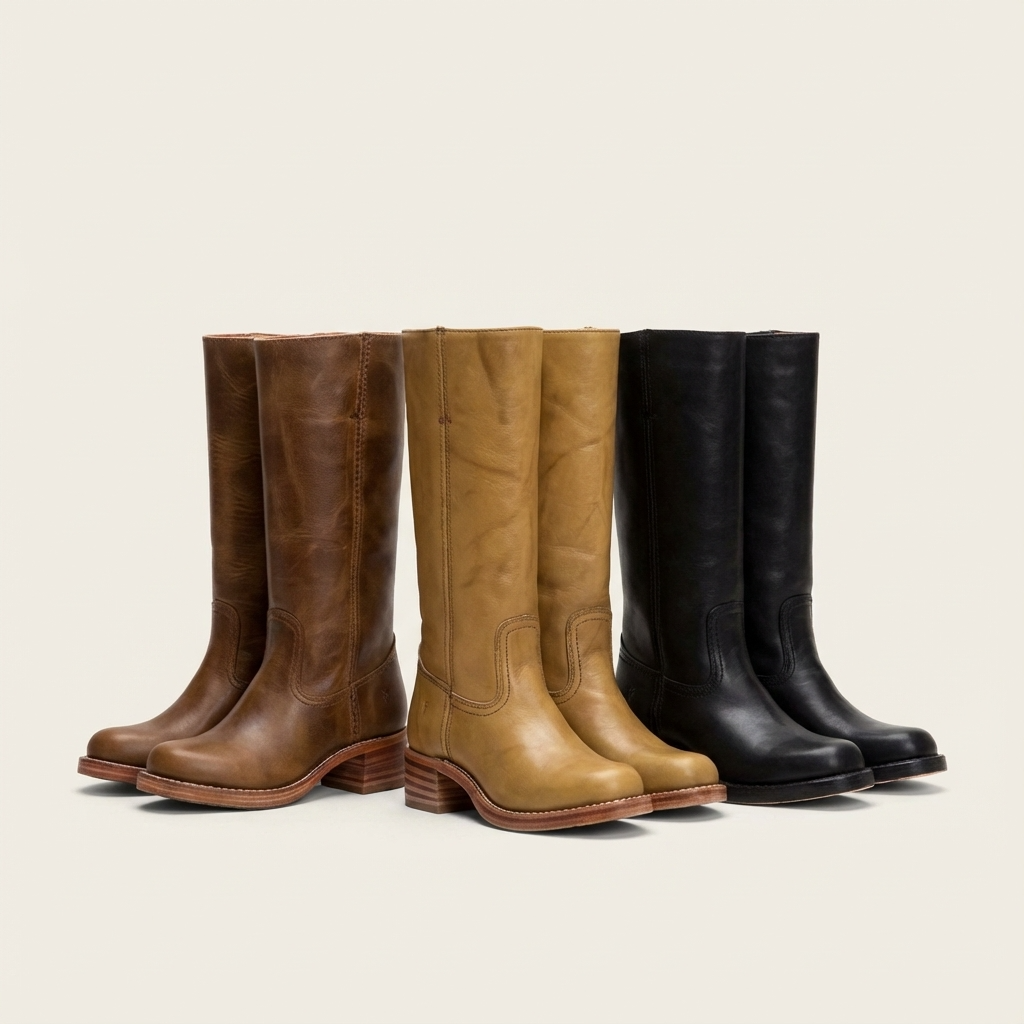 Clarisa Leren Dames Laarzen - Klassiek Western Stijl