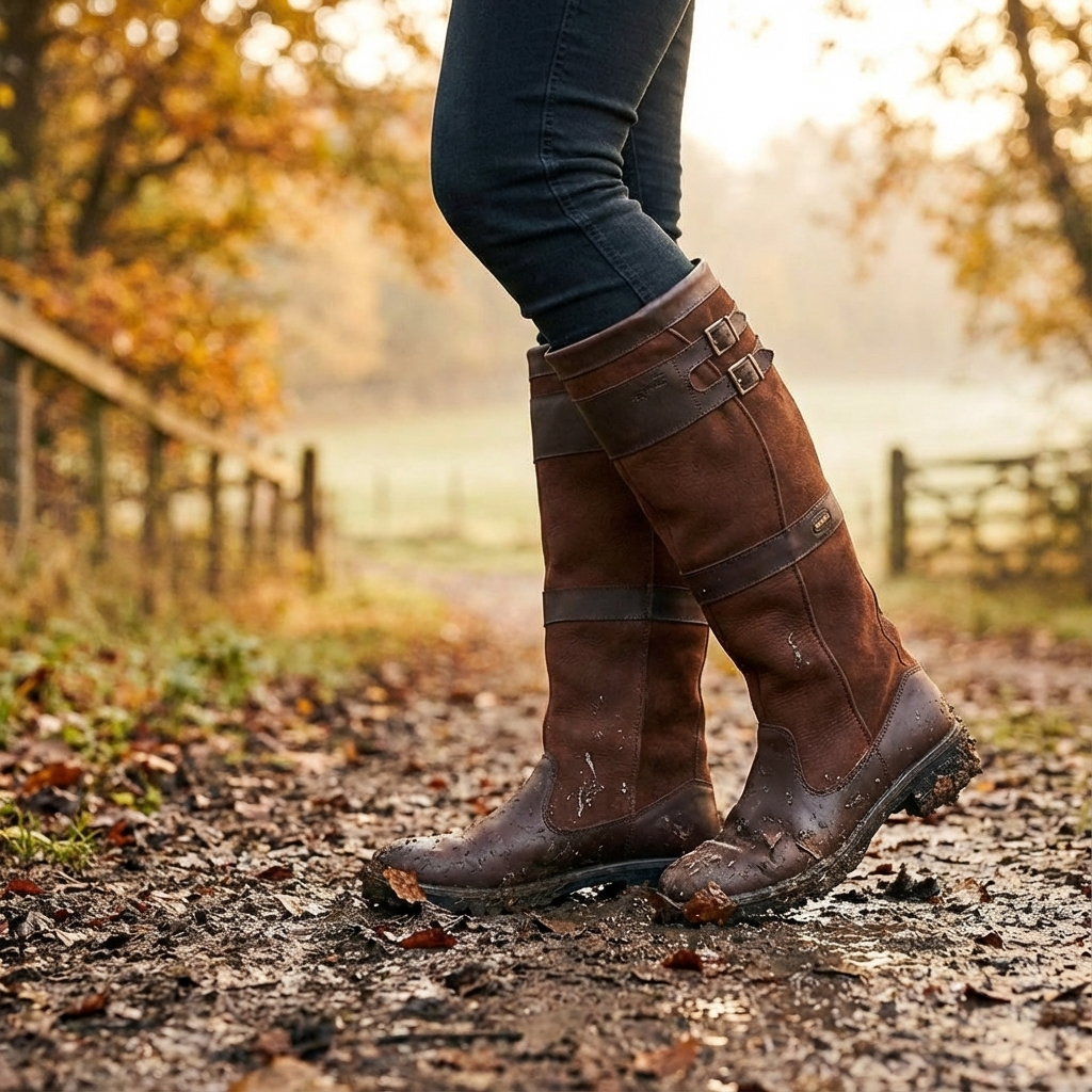 Evalynn Outdoor Laarzen - Waterdicht Leer & Textiel