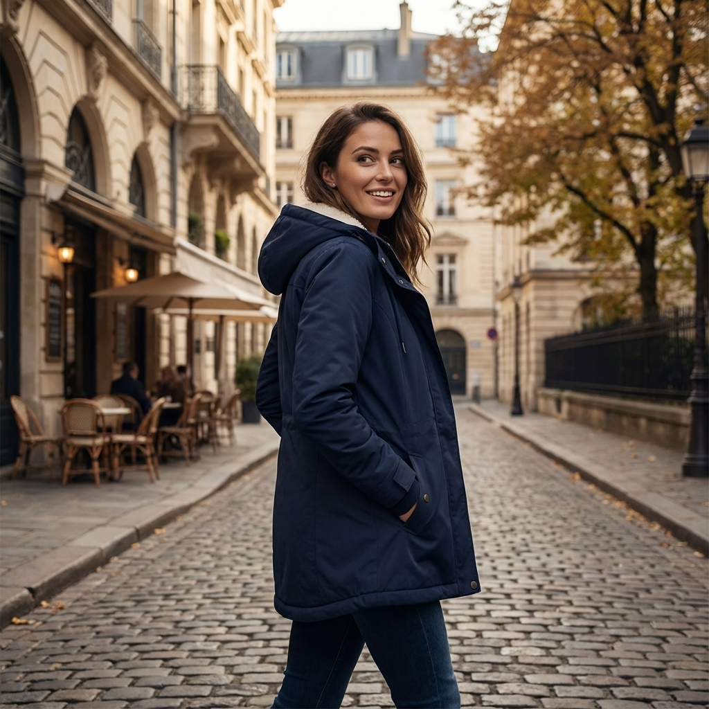 Jessa Winterjas Dames - Casual Sherpa voering Parka