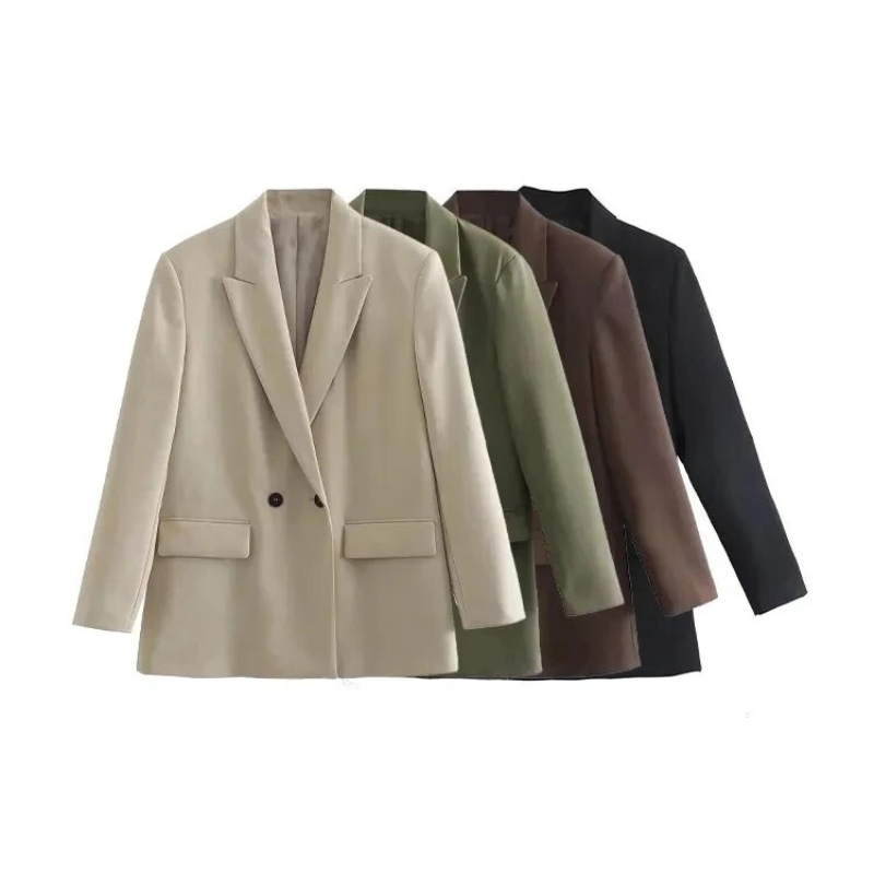 Blazer met Dubbelrijig Design