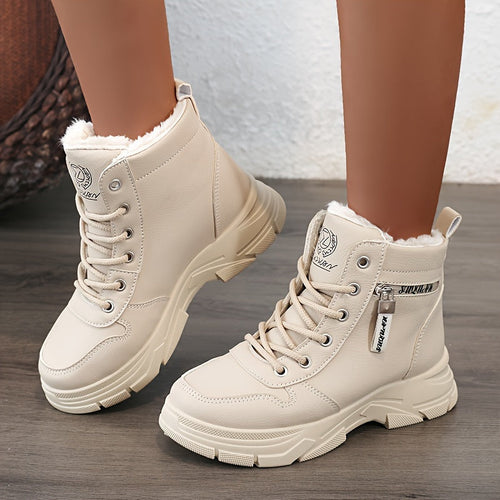 Combat Stijl schoenen met Teddyvoering