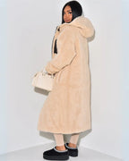 Kelci Dames Pufferjas - Casual met Sherpa Voering en Capuchon