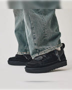 Suède Sneaker met Shearling Voering