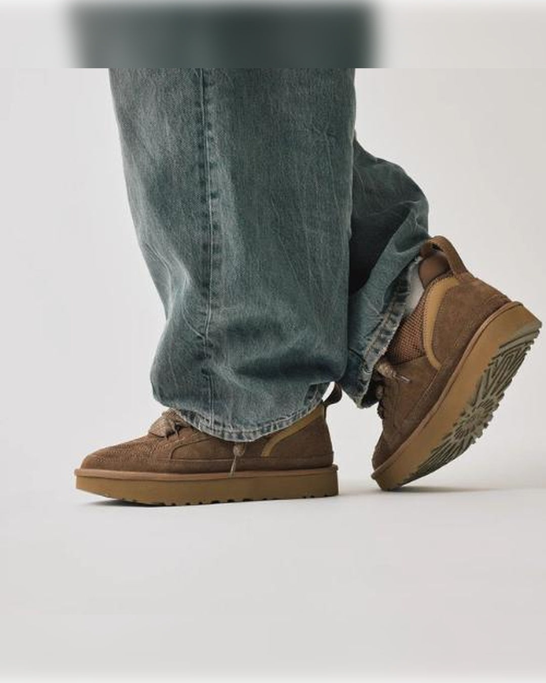 Suède Sneaker met Shearling Voering