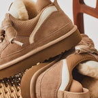 Suède Sneaker met Shearling Voering