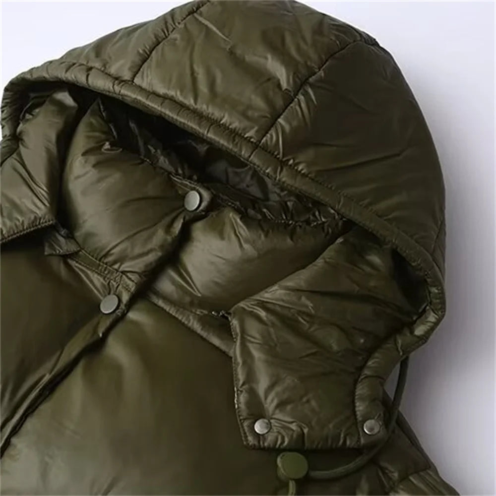 Lamya Pufferjas Dames - Casual Gequilt met Capuchon