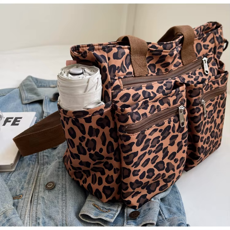 Tote Bag met Meerdere Ritsvakken