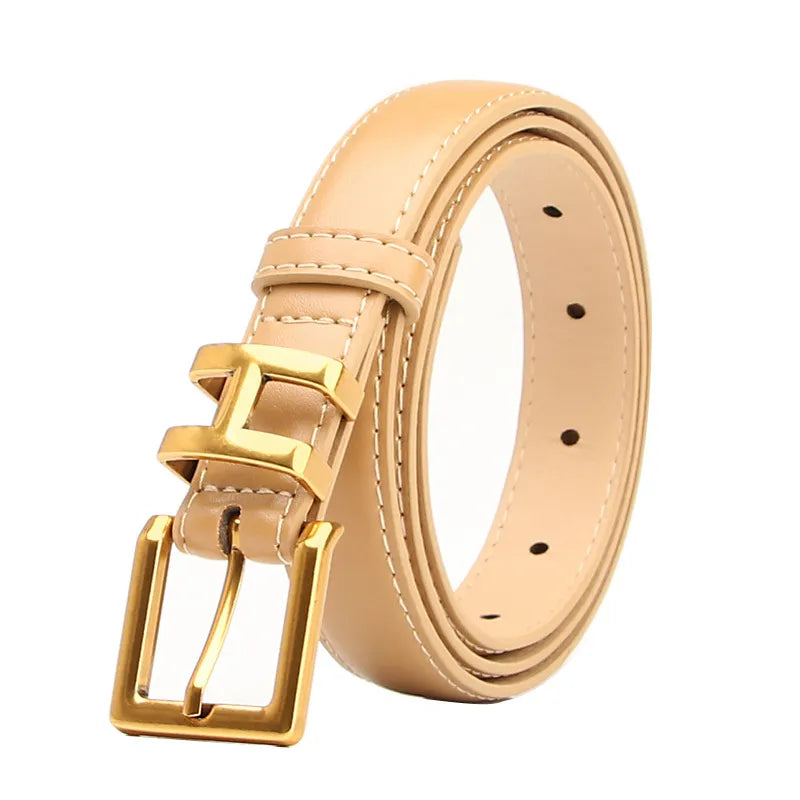 Samantha | Dames Riem - Leren Smalle Riem met Elegante Gesp 5