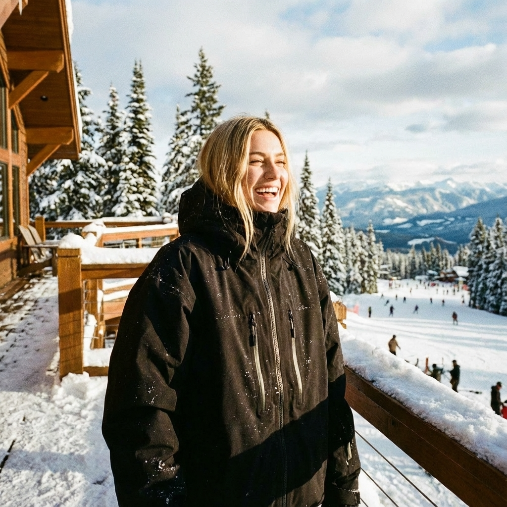 Sharon Snow Jacket - Waterdicht Polyester Blend voor Skiërs