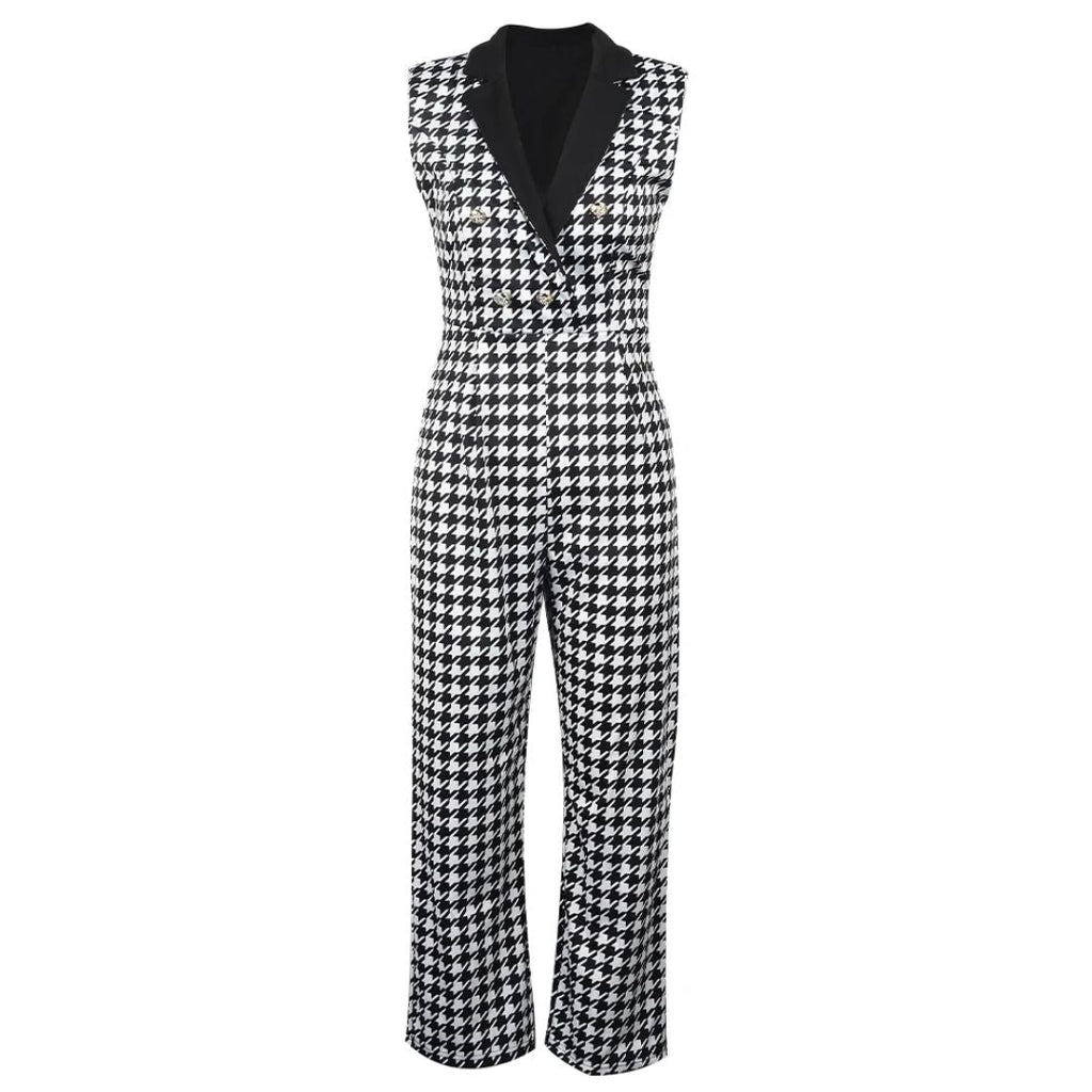 Dante - Dames Elegante Double-Breasted Jumpsuit