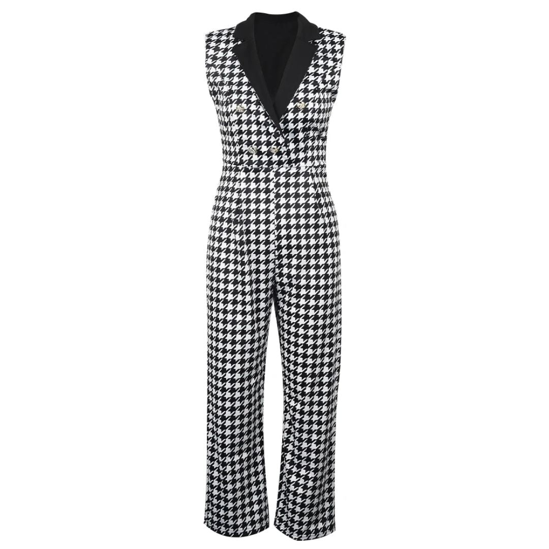 Dante - Dames Elegante Double-Breasted Jumpsuit