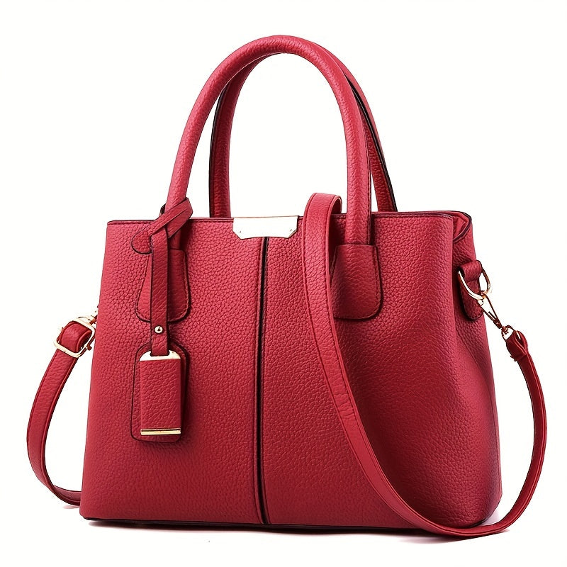 Saffiano | Faux Leer Tote Handtas