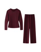 Aubriana Dames Set - Modern Elegante Pofmouwen & Wijde Broek