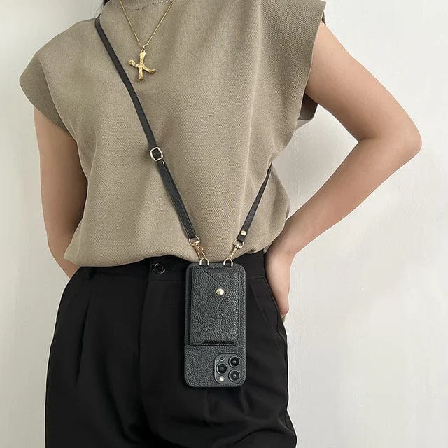 Crossbody Telefoonhoesje met Pasjeshouder