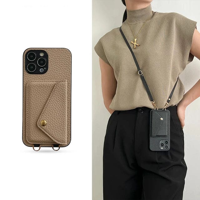 Crossbody Telefoonhoesje met Pasjeshouder