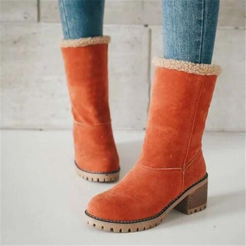 Imani Suede Dames Boots - Casual met Faux Fur Voering