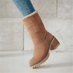 Imani Suede Dames Boots - Casual met Faux Fur Voering