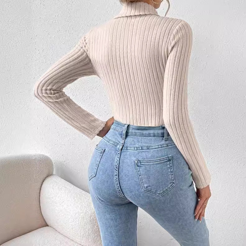 Klassiek Ribbed Knit Bodysuit