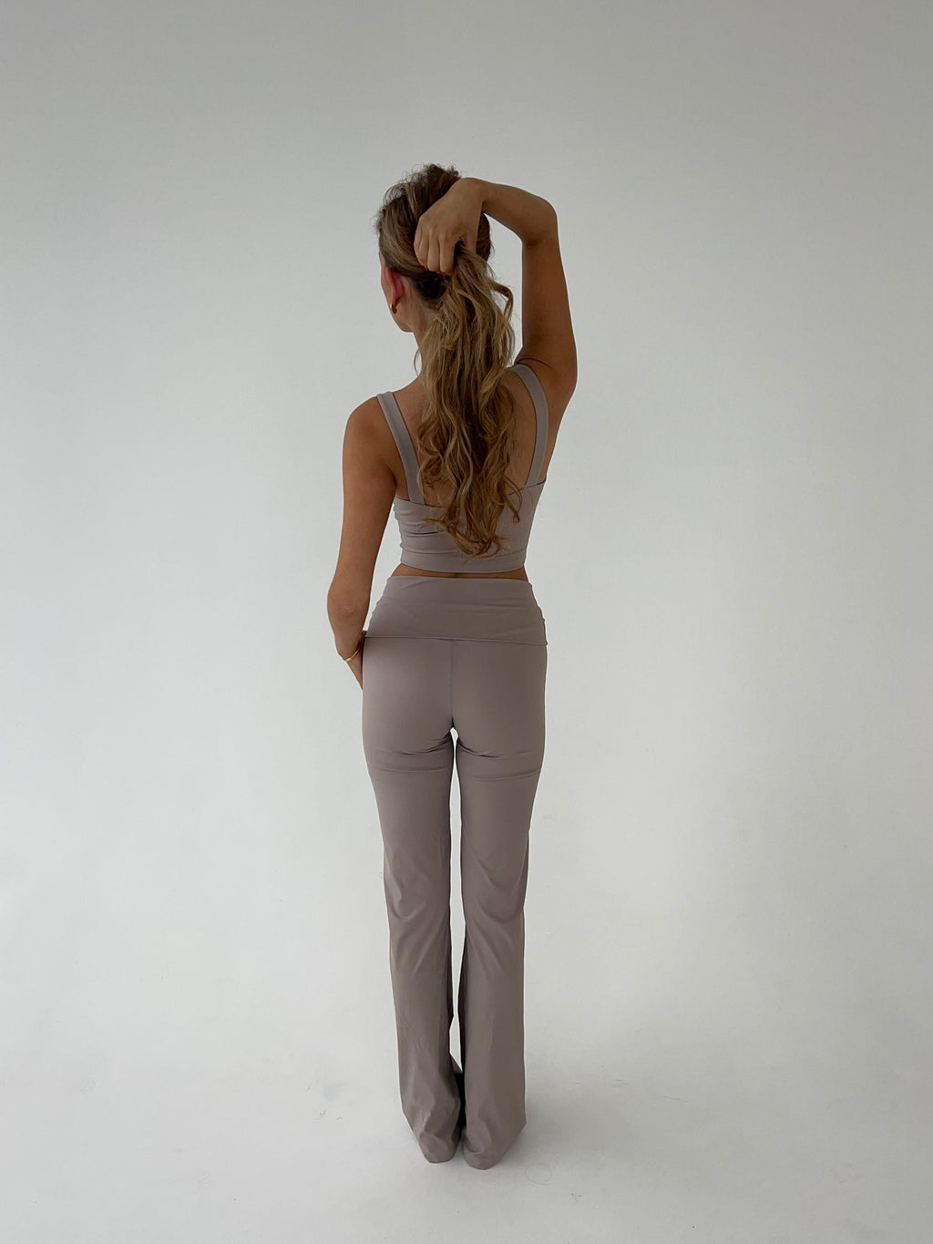 Geribbelde Flared Loungewear Set