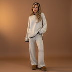 Gebreide Set met Streepdetail