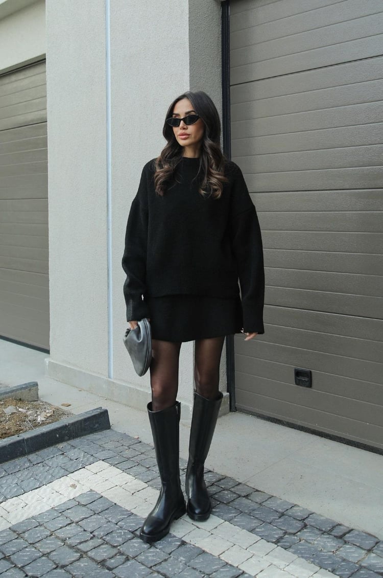 Gebreide Tweedelige Set - Sweater & Rok