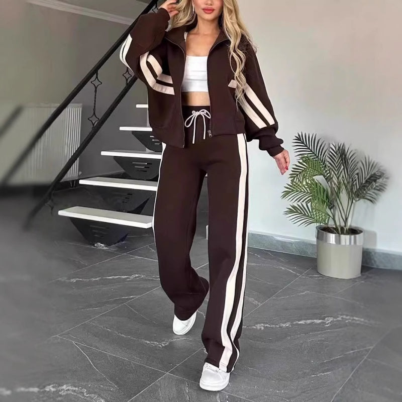 Tracksuit met Contrasterende Strepen