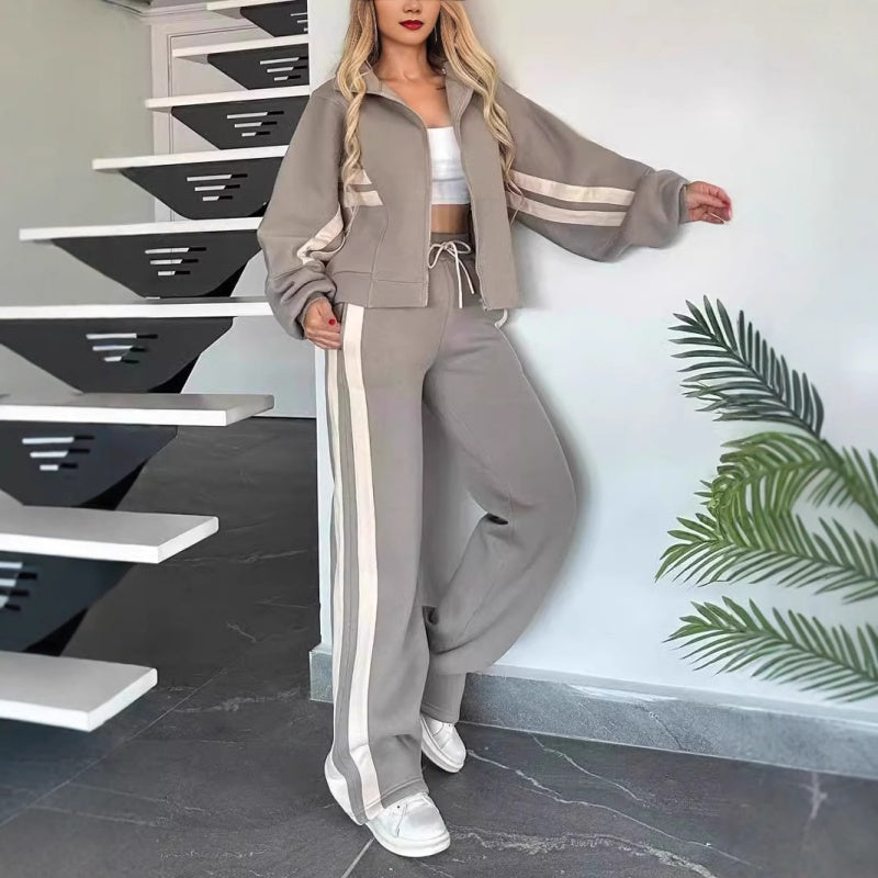 Tracksuit met Contrasterende Strepen