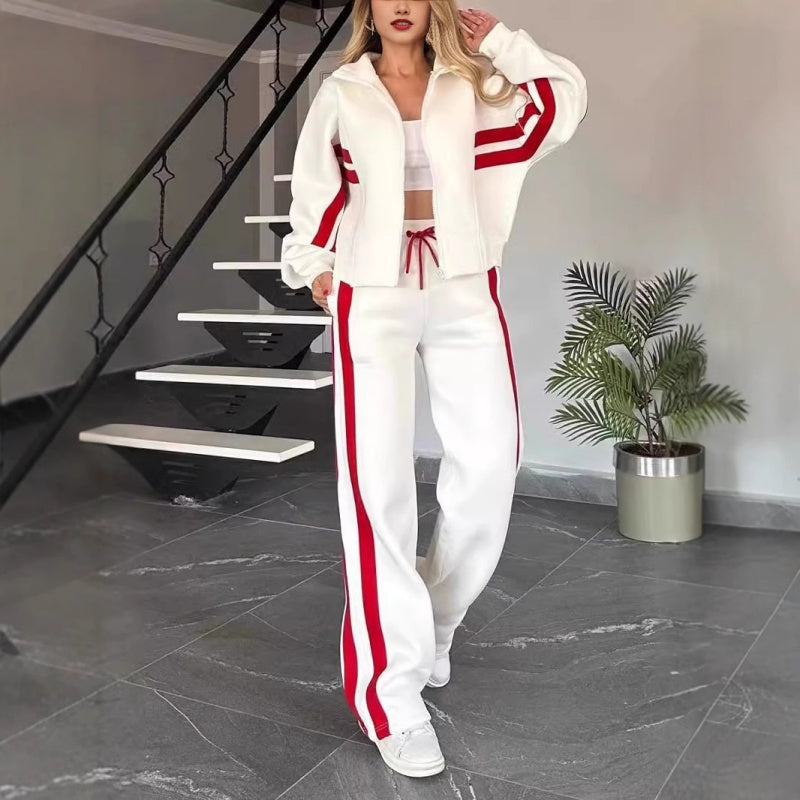 Tracksuit met Contrasterende Strepen