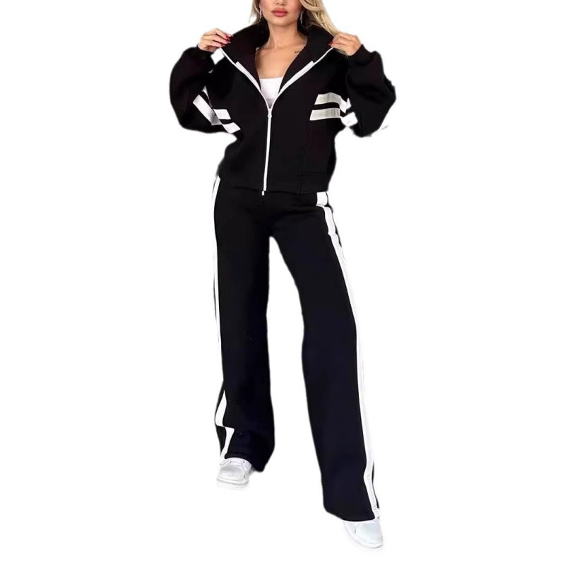 Tracksuit met Contrasterende Strepen